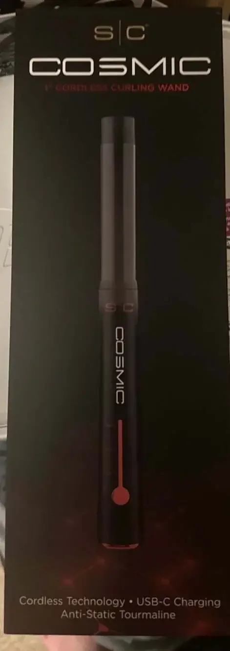 Cordless Hair Curling Wand  by StyleCraft | SC | Style Craft 1in Cosmic Wireless